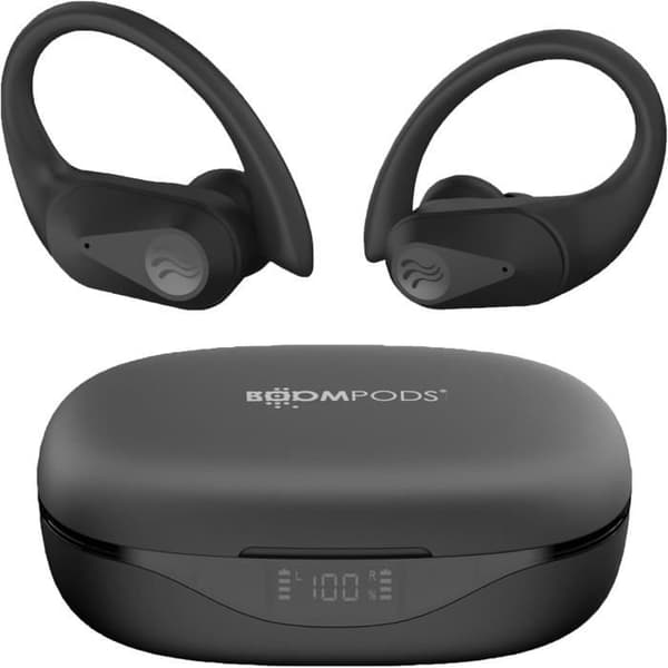 Boompods SportPods Ocean Trådlösa Bluetooth Hörlurar för Löpning med Öronkrokar