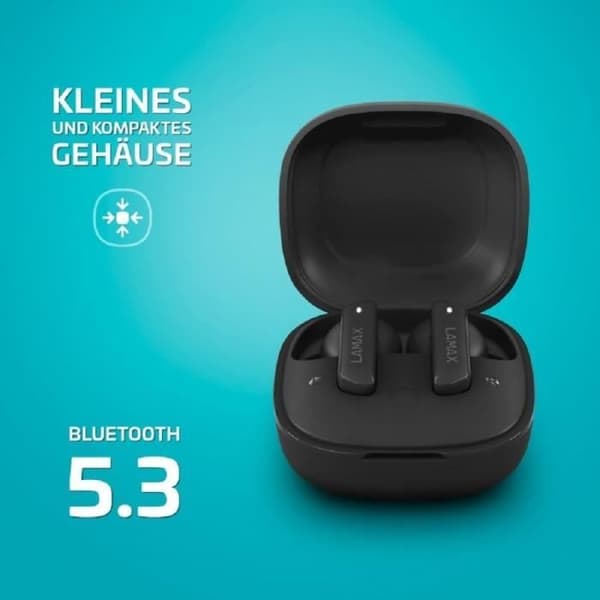 Lamax In-ear-hörlurar ANC Svart BT 5.3