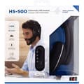 Miniatyrbild 3 av 4: TNB CSMHS500 HS-500 brusreducerande USB-hörlurar med kabel - HD-ljud - Svart