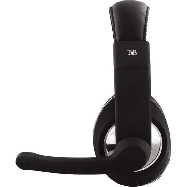 TNB CSMHS500 HS-500 brusreducerande USB-hörlurar med kabel - HD-ljud - Svart