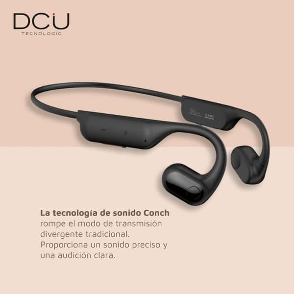 Bluetooth hörlurar med luftledande teknik DCU TECNOLOGIC - Svart