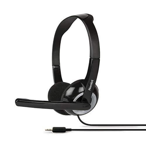 HHEADMJJ - DATORHÖRTELEFON MED MIKROFONER - ENKELJACK 3,5 MM HA