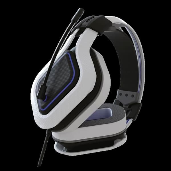 HC-9 Blue and White Wired Stereo Gaming Headset för PS5, PS4, PC, Mac och Mobile - Gioteck