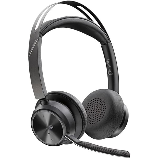 HP Poly Voyager Focus 2 dator On-ear headset Bluetooth Stereo svart brusreducerande headset