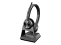 Miniatyrbild 3 av 3: Trådlös DECT-headset - HP Inc. - Poly Savi 7320 - Aktivt brusreducering - USB-A - Svart