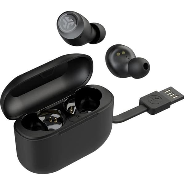 JLAB AUDIO - GO AIR POP - True Wireless Headphones - BT5.0 | IP44 | Micro+touch |Automatisk anslutning | Autonomy BT 20h - Svart