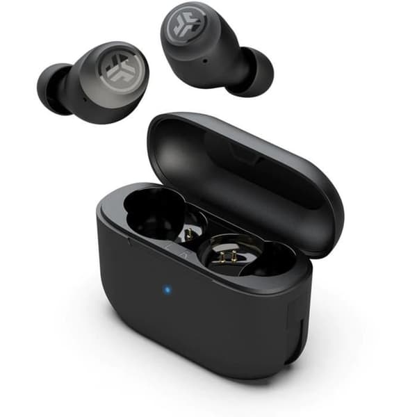 JLAB AUDIO - GO AIR POP - True Wireless Headphones - BT5.0 | IP44 | Micro+touch |Automatisk anslutning | Autonomy BT 20h - Svart