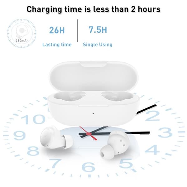 Bluetooth-hörlurar - Leelbox - Trådlösa - Bullerdämpning - 26H Batteritid - Touchkontroll