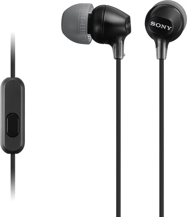 Sony MDR-EX14AP hörlurar med smartphonemikrofon och kontroll - svart