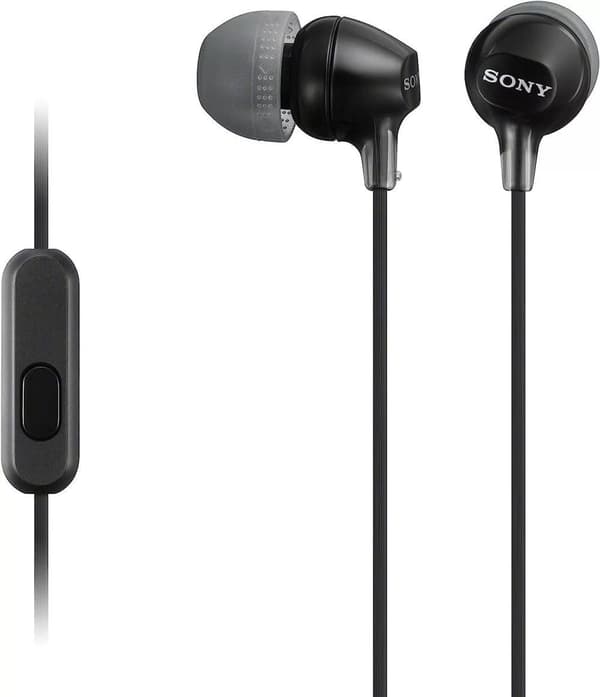Sony MDR-EX14AP hörlurar med smartphonemikrofon och kontroll - svart
