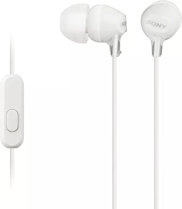 Sony MDR-EX14AP hovedtelefoner med smartphone mikrofon og kontrol - hvid
