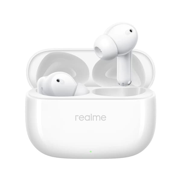 realme Buds T310, 40 timmars uppspelning, 12.4 mm dynamisk basdrivrutin,Agil vit