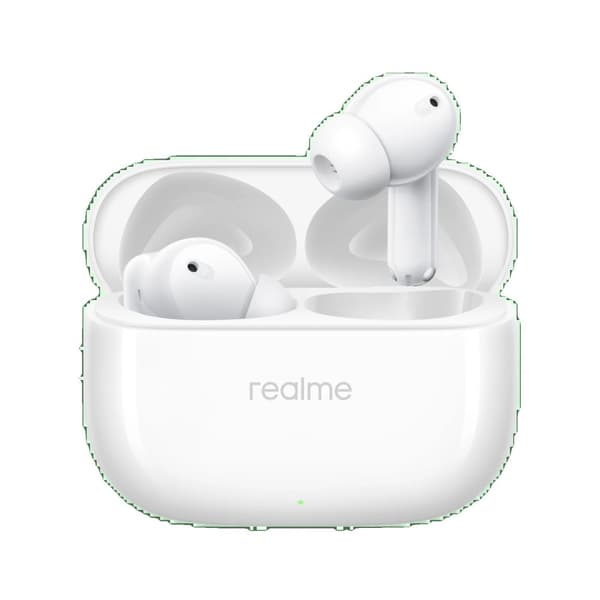 realme Buds T310, 40 timers afspilning, 12,4 mm dynamisk basdriver,Agil hvid