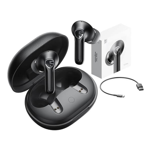TWS Soundpeats T3 PRO ANC hovedtelefoner (sort)