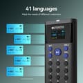 Miniatyrbild 3 av 6: Retekess TT128 hörlurar, Audio Whisper tolkningsutrustning, automatisk förklaringsguideringssystem, 41 språk, för resor