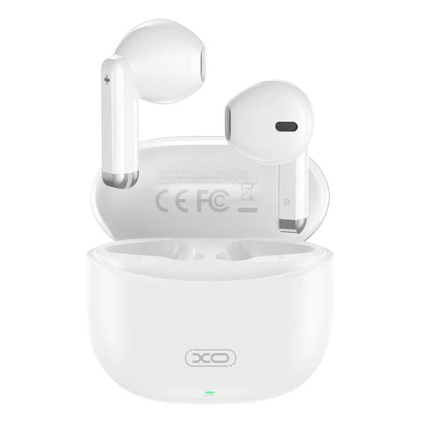 XO In-Ear TWS Bluetooth-hodesett med ladeveske og Bluetooth 5.3 - hvit