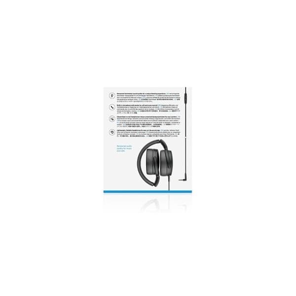 Sennheiser HD 400S hopfällbara over-ear-hörlurar - Svarta - Headsetmikrofon - Justerbar volym