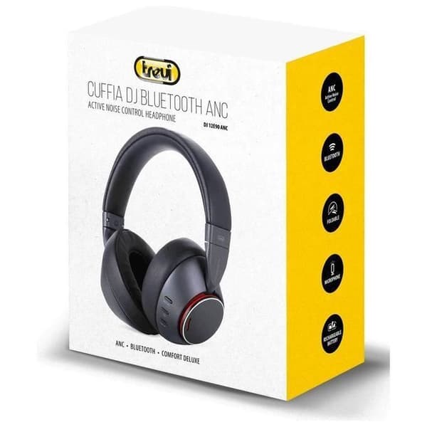 DJ-huvudset - Trevi - DJ 12E90 - Bluetooth - ANC - Mjuk Läderkomfort