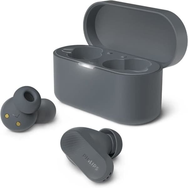 Trådlösa hörlurar - Philips - TAT3509GY00 - Aktiv brusreducering - Kompakt laddningsfodral - IPX4