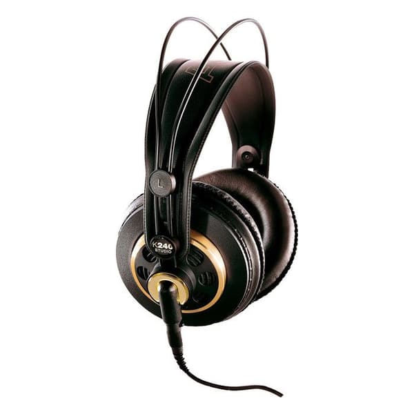 AKG K240. Halvöppna cirkum-audiella studiohörlurar