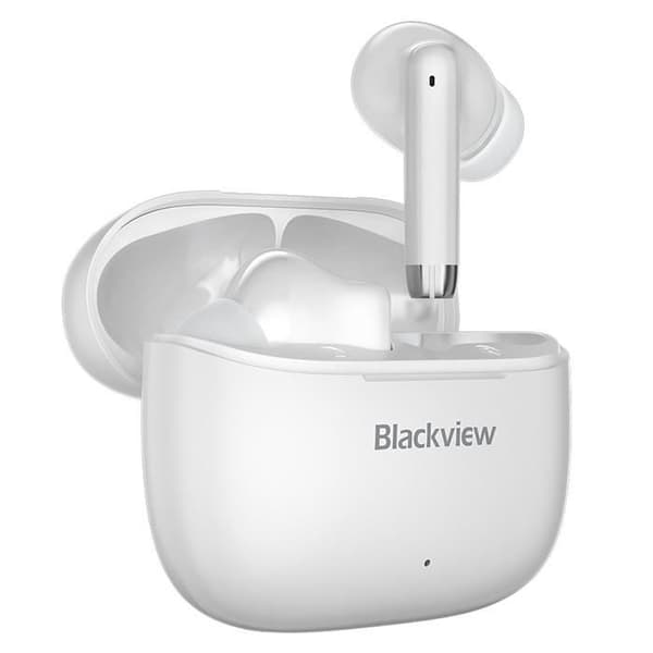 Blackview Airbuds 4 Wireless Bluetooth 5.3 In-Ear-hörlurar Stereoljud IPX7 400mAh för Android iOS - Vit