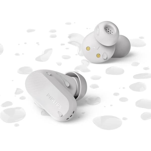 In-ear hörlurar - Philips - TAT3509WT - Trådlös - Brusreducering - Laddningsfodral för ficka