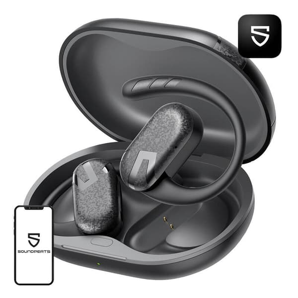 TWS Soundpeats Breezy-hodetelefoner (svarte)