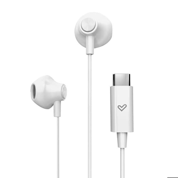 Trådbundna hörlurar - EasyPods - Typ C - Inbyggd mikrofon - Svettresistenta - In-ear