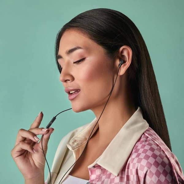 Trådbundna hörlurar - EasyPods - Typ C - Svart - In-ear - Svettresistent
