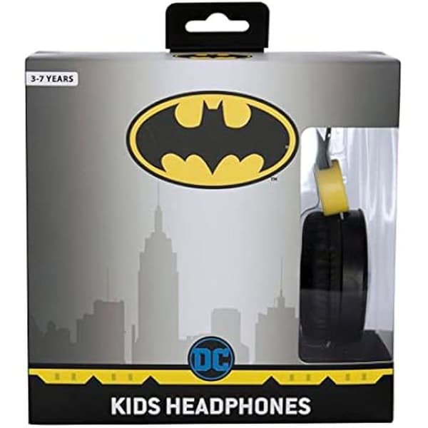 Batman Comic Barnhörlurar för Barn - OTL TECHNOLOGIES - Trådad - Volymjustering - Justerbar huvudband