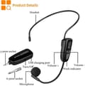 Miniatyrbild 4 av 6: Retekess TT123 Trådlöst Mikrofonheadset, 2.4G, PA-system, Mikrofonförstärkning, Uppladdningsbart, för Fitnesskurser