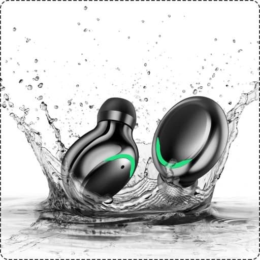 TRÅDLØSE BLUETOOTH 5.1 HOVEDTELEFONER + POWERBANK