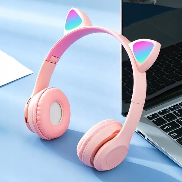 LED CAT EAR HØRETELEFONER IDEALE TIL EN GAVE TIL ET BØRN