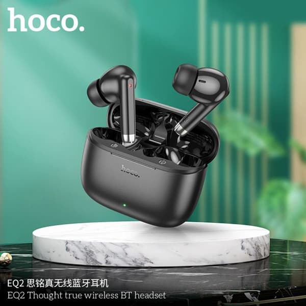 Trådlösa hörlurar (EQ2) TWS, Bluetooth 5.3, aktivering av röstassistent - Hoco - Vit