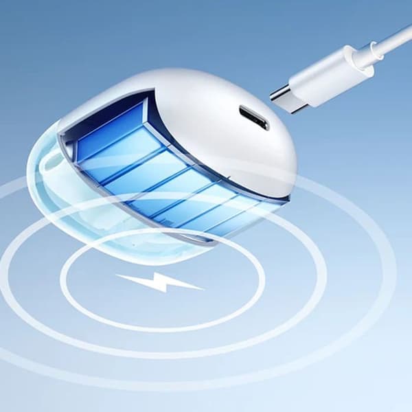 Trådlösa hörlurar - JoyRoom - JR-PB2 - Bluetooth 5.3 - IPX4 - Ergonomiska - Vit