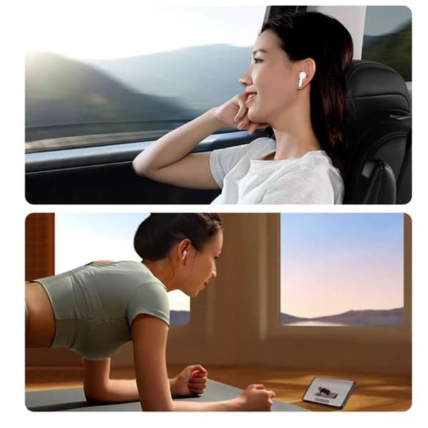 Trådlösa hörlurar - JoyRoom - JR-PB2 - Bluetooth 5.3 - IPX4 - Ergonomiska - Vit