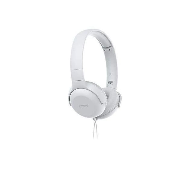 Philips UH201WT/00-hörlurar - Vita, On-ear, hopfällbara, 32 mm, 1,2 m