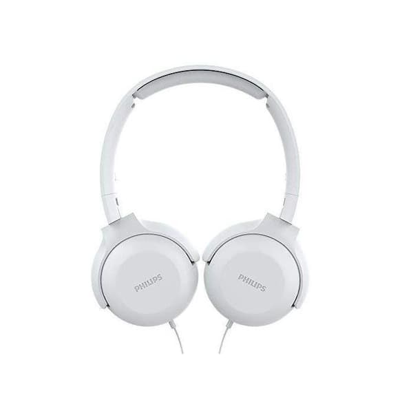 Philips UH201WT/00-hörlurar - Vita, On-ear, hopfällbara, 32 mm, 1,2 m