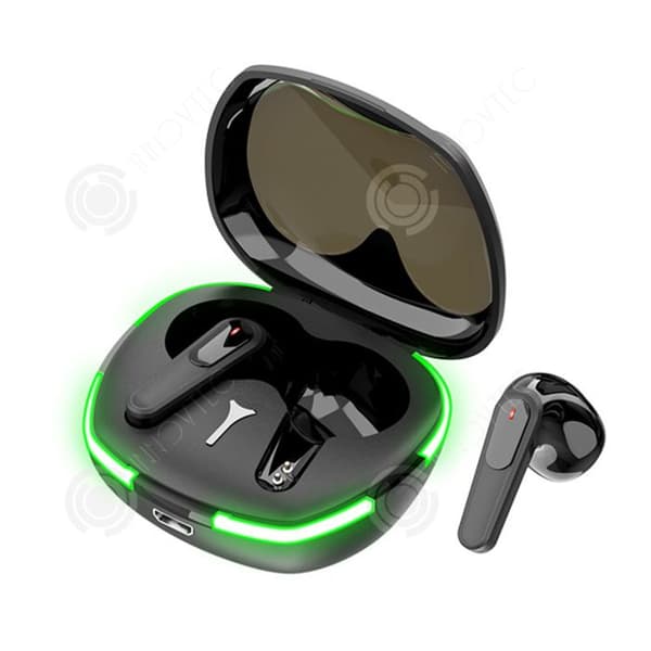 INN Trådlösa bluetooth-hörlurar bluetooth 5.1 stereo med LED-lampa sporthörlurar in-ear gaming-headset