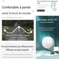 Miniatyrbild 3 av 4: INN Bluetooth-hörlurar med engelvingar, bilaterala stereohörlurar för spel, trådlösa in-ear-hörlurar med brusreducering, present