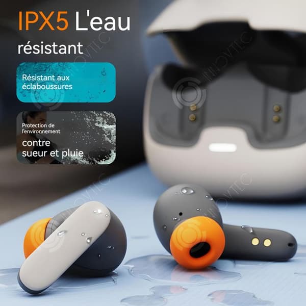 INN Bluetooth-hörlurar 5.4 trådlösa Hifi TWS-hörlurar med enc brusreducerande mikrofon Vattentät Sport Bluetooth-headset hög kvalitet