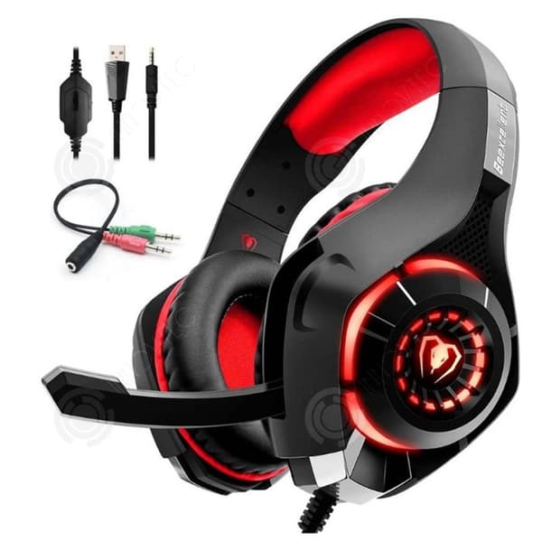 INN Gamingheadset 15hz-20khz lätt och bekvämt speltillbehör trådbundet gamingheadset med mikrofon kompatibelt med flera plattformar