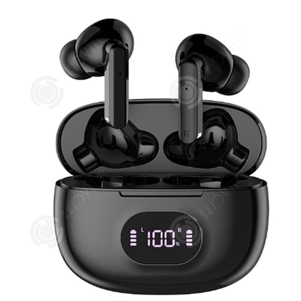 INN Trådlösa bluetooth hörlurar 23 x 25 x 31 mm headset storlek bluetooth hörlurar lång räckvidd brusreducering gäller