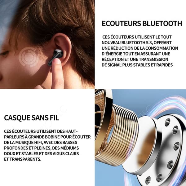 INN Trådlösa bluetooth hörlurar 160mmx70mmx30mm headset storlek bluetooth hörlurar långdistans brusreducering gäller