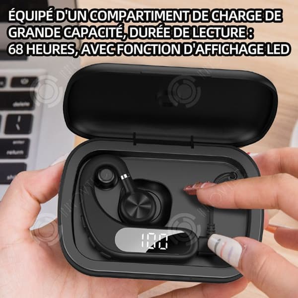 INN Bone Conduction Headphones 5.0 Bluetooth 68 timmars uppspelning Time Bone Conduction Sporthörlurar igång