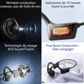 Miniatyrbild 3 av 4: INN Bone Conduction Headphones 5.0 Bluetooth 8 timmars uppspelning Tid Bone Conduction Sporthörlurar igång