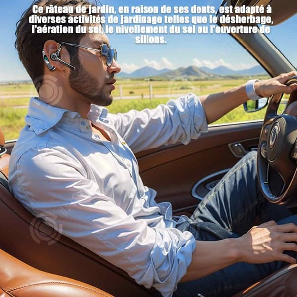 INN Bone Conduction Hörlurar 5.3 Bluetooth 30 timmars uppspelning Tid Bone Conduction Sporthörlurar igång