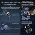 Miniatyrbild 3 av 4: INN Trådlösa Bluetooth-hörlurar 36 timmars speltid Långdistansbrusreducering In-Ear Bluetooth-hörlurar