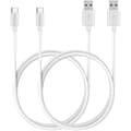 Miniatyrbild 1 av 3: Cables för hörlurar - Phonillico - Bose QuietComfort 20 - USB/USB-C - Vit - 2-pack - 1 Meter