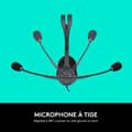 Miniatyrbild 5 av 6: LOGITECH - Wired Stereo H111 Headset - Grå